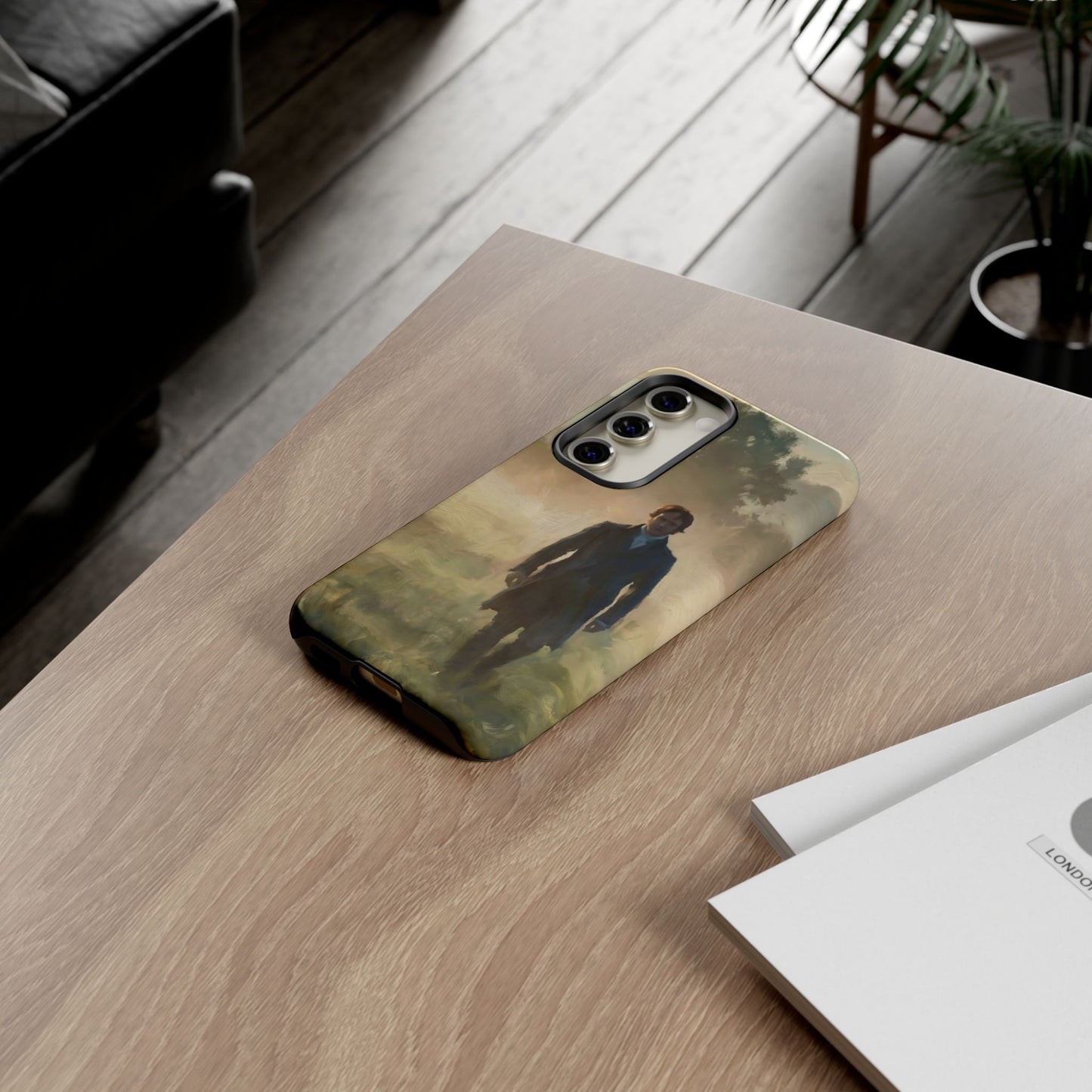 Mr. Darcy in the Morning Mist Phone Case — Samsung Galaxy & Google Pixel (Rugged Dual-Layer)