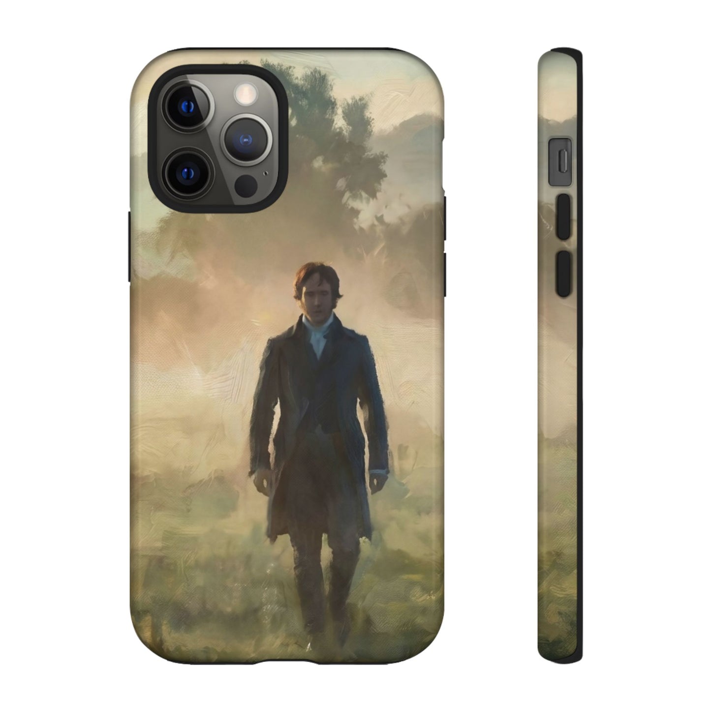 Mr. Darcy in the Morning Mist iPhone Case — Rugged Dual-Layer Protection