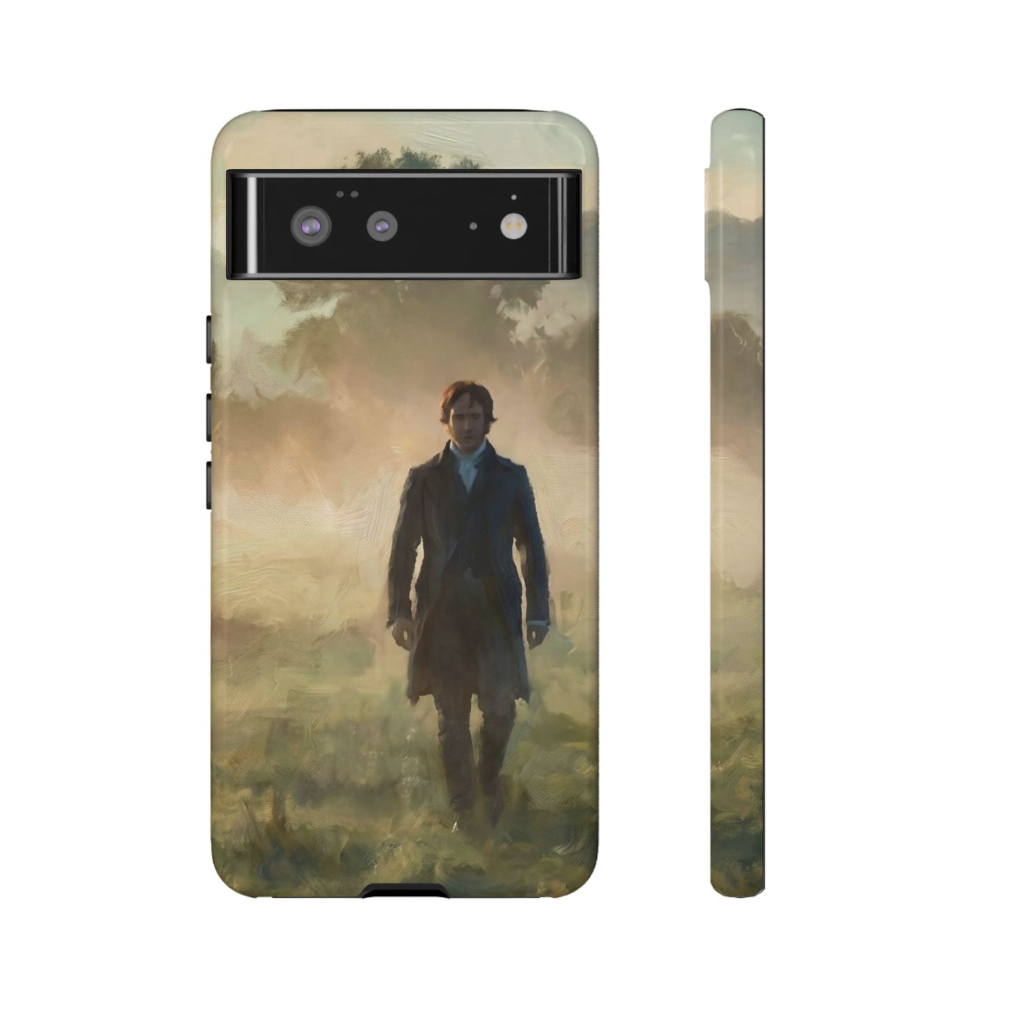 Mr. Darcy in the Morning Mist Phone Case — Samsung Galaxy & Google Pixel (Rugged Dual-Layer)