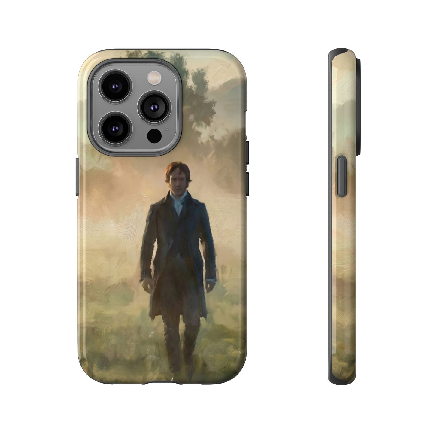Mr. Darcy in the Morning Mist iPhone Case — Rugged Dual-Layer Protection