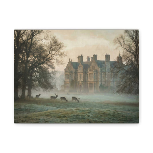 Pemberley Estate in the Mist Canvas Print (Matte) — 12×9, 16×12, 24×18