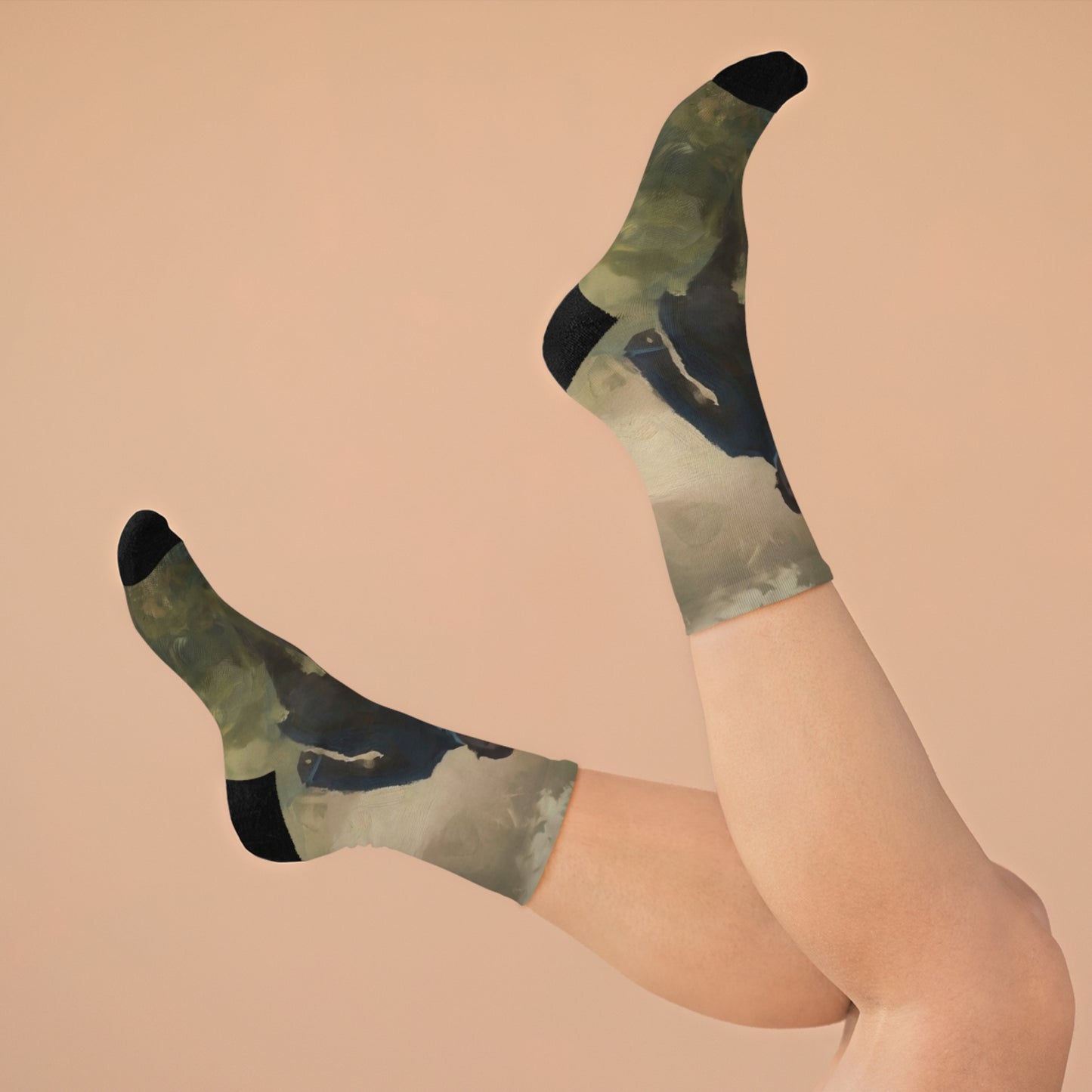 Mr. Darcy in the Mist Socks — 360° All-Over Print (Recycled Poly)