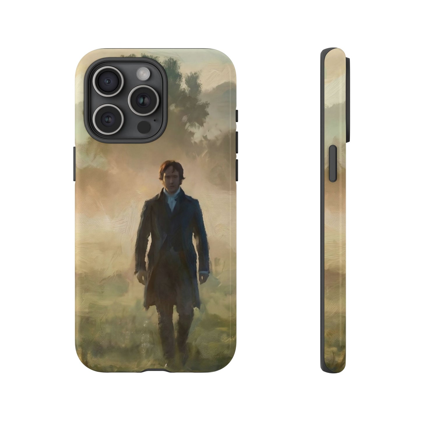 Mr. Darcy in the Morning Mist iPhone Case — Rugged Dual-Layer Protection