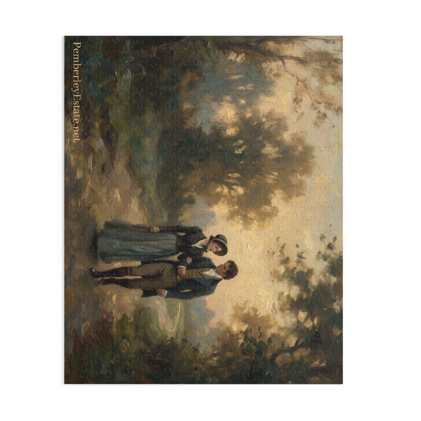 Lizzy & Darcy Country Lane Puzzle — 500 Piece Romantic Art Jigsaw