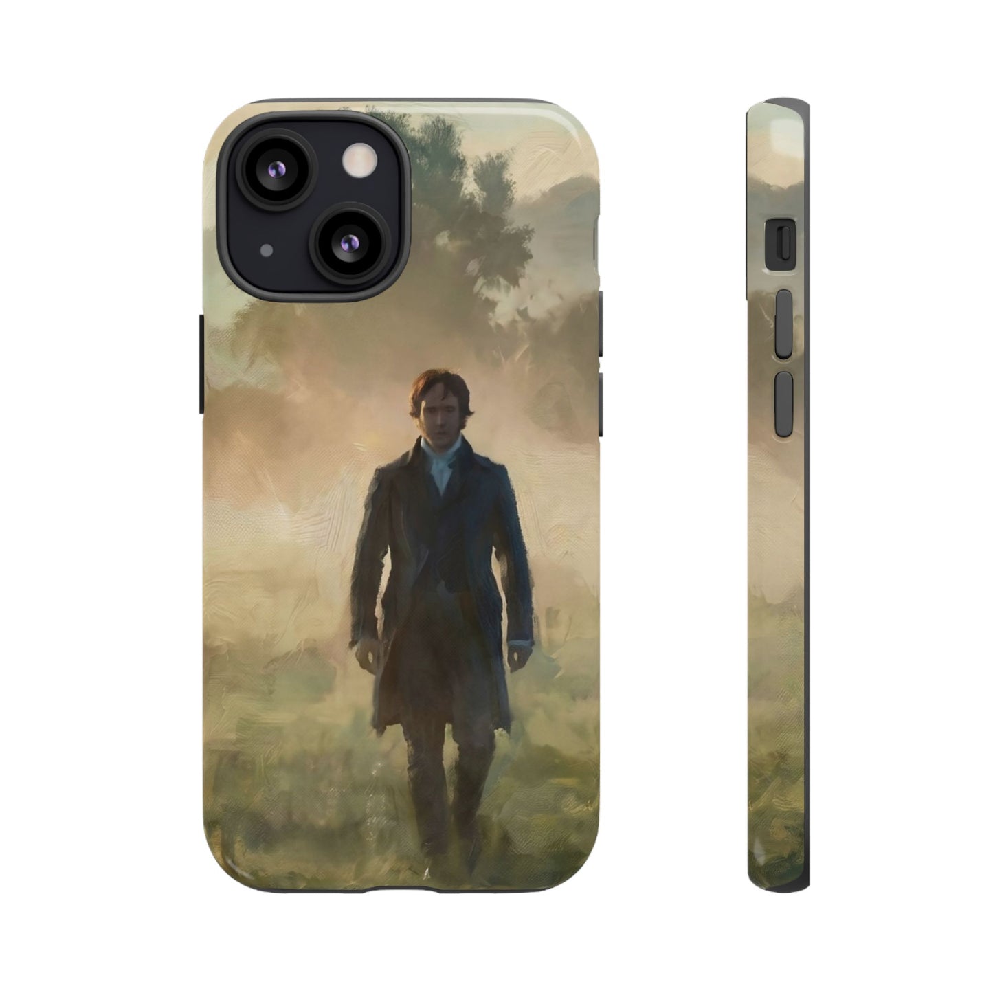 Mr. Darcy in the Morning Mist iPhone Case — Rugged Dual-Layer Protection