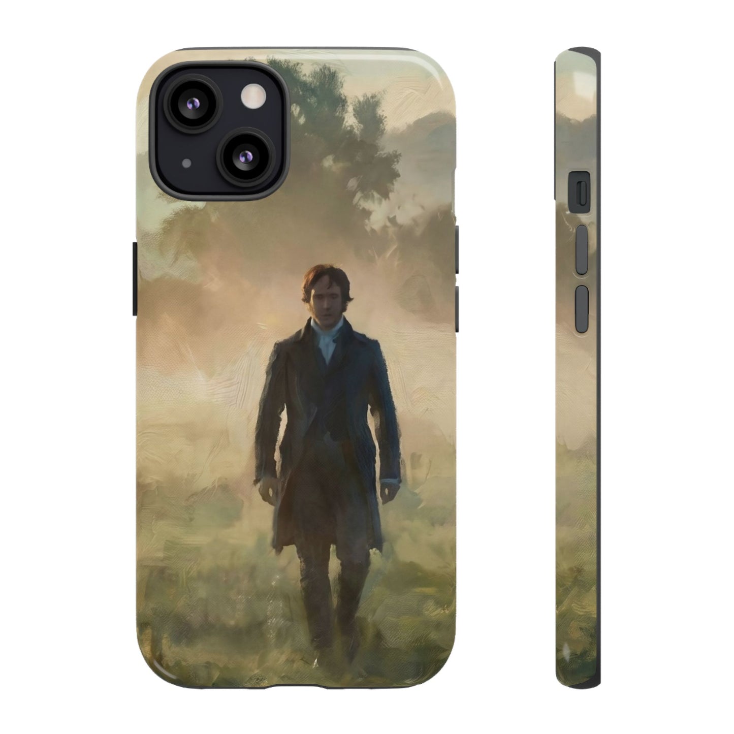 Mr. Darcy in the Morning Mist iPhone Case — Rugged Dual-Layer Protection