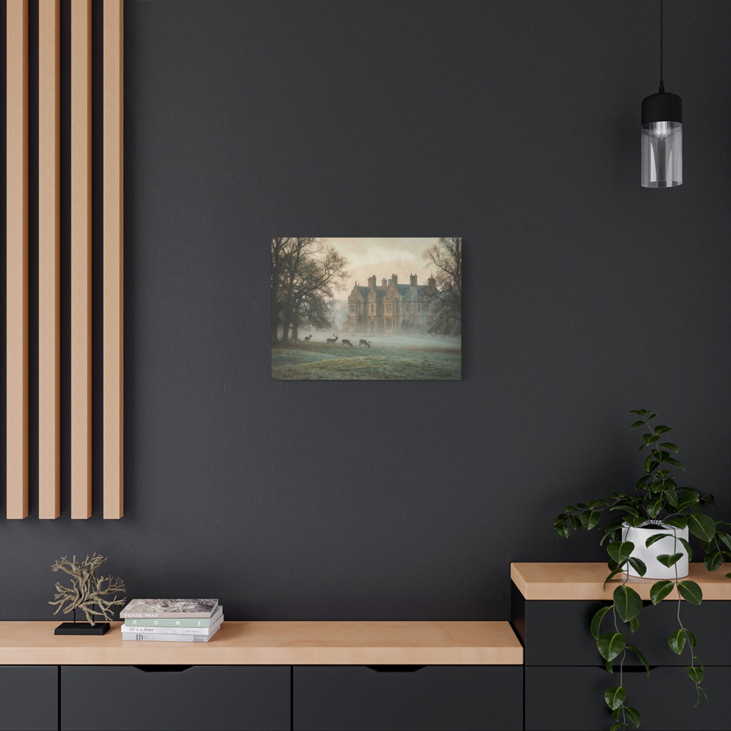 Pemberley Estate in the Mist Canvas Print (Matte) — 12×9, 16×12, 24×18