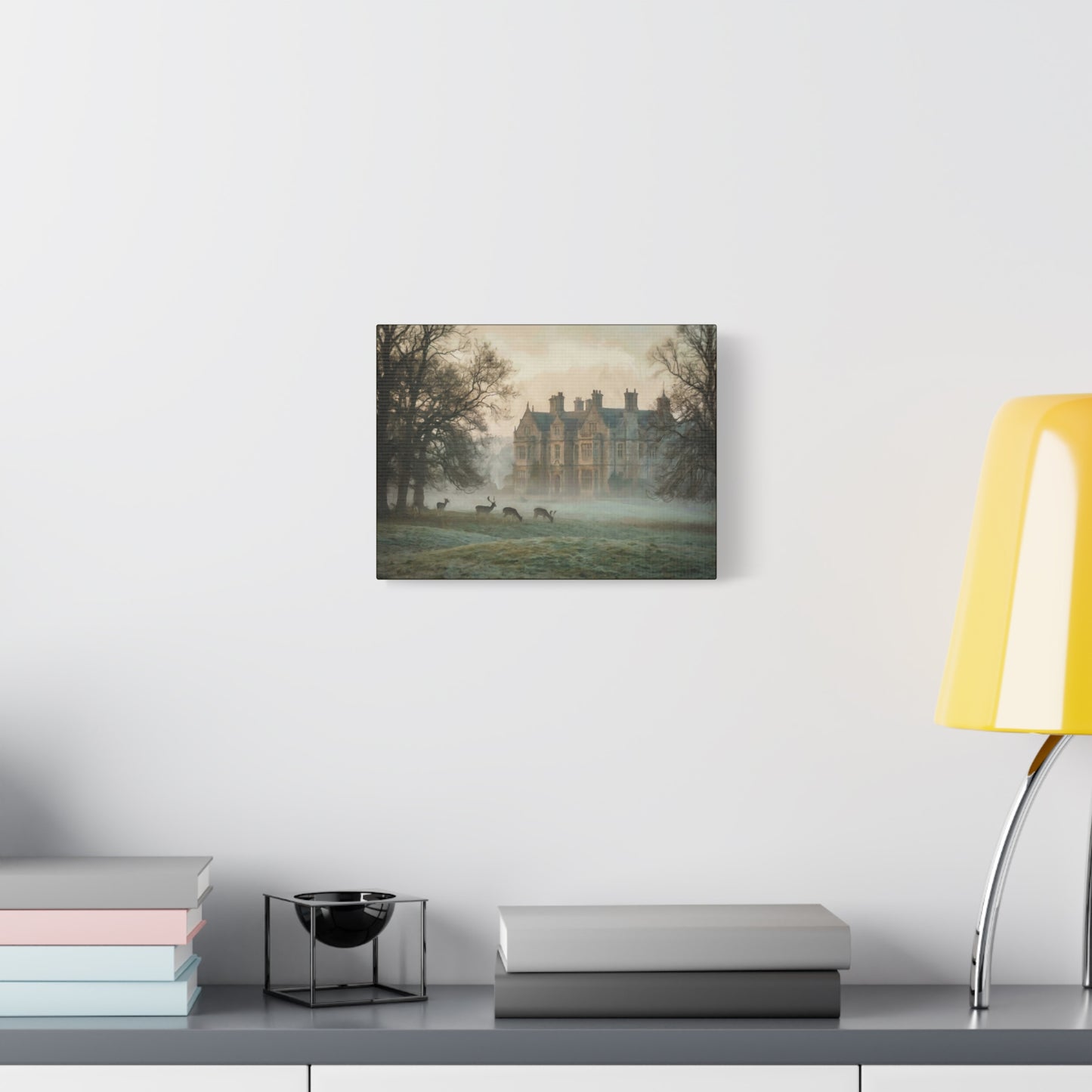 Pemberley Estate in the Mist Canvas Print (Matte) — 12×9, 16×12, 24×18
