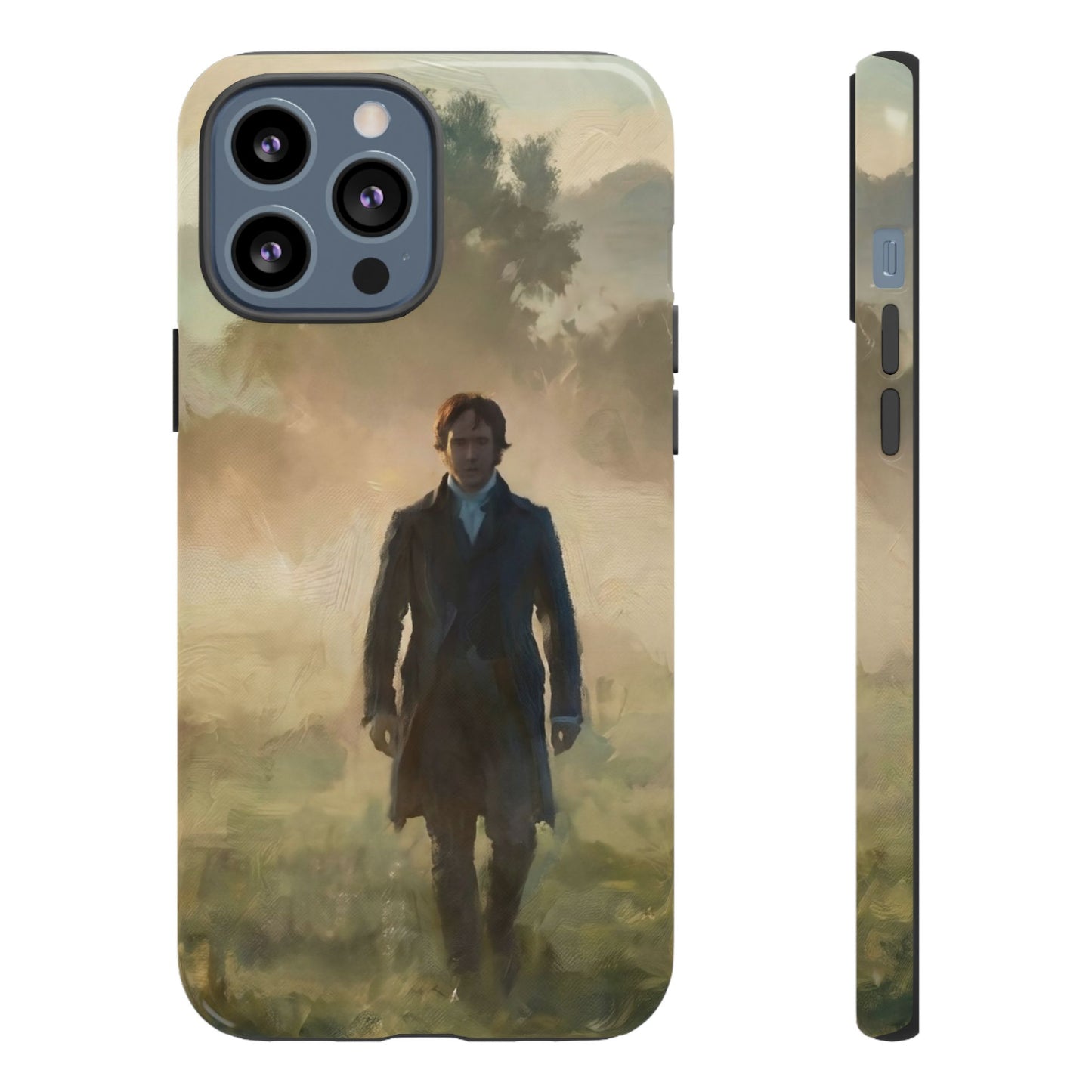 Mr. Darcy in the Morning Mist iPhone Case — Rugged Dual-Layer Protection