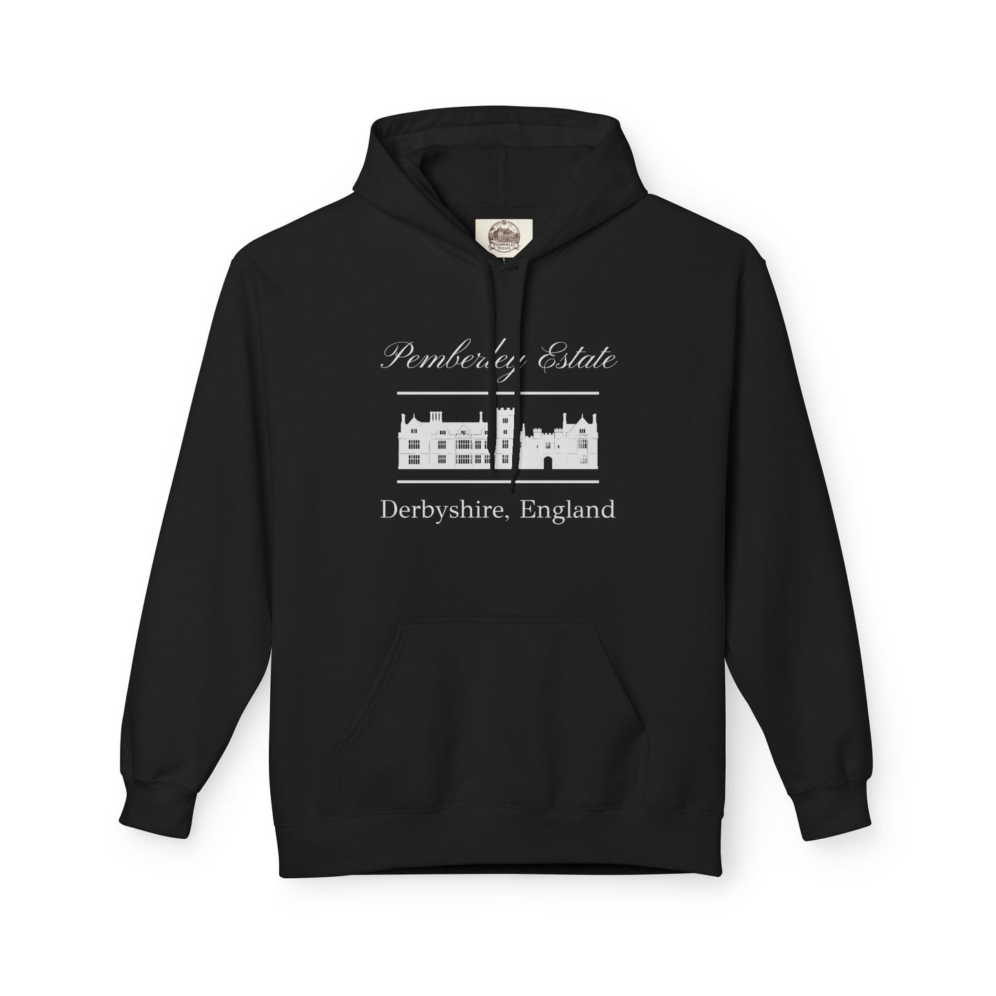 Pemberley Estate Fleece Hoodie — Derbyshire, England | Midweight Pullover