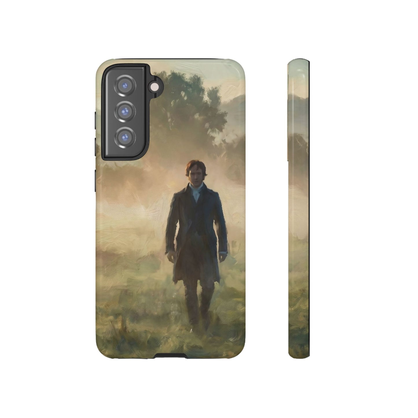 Mr. Darcy in the Morning Mist Phone Case — Samsung Galaxy & Google Pixel (Rugged Dual-Layer)