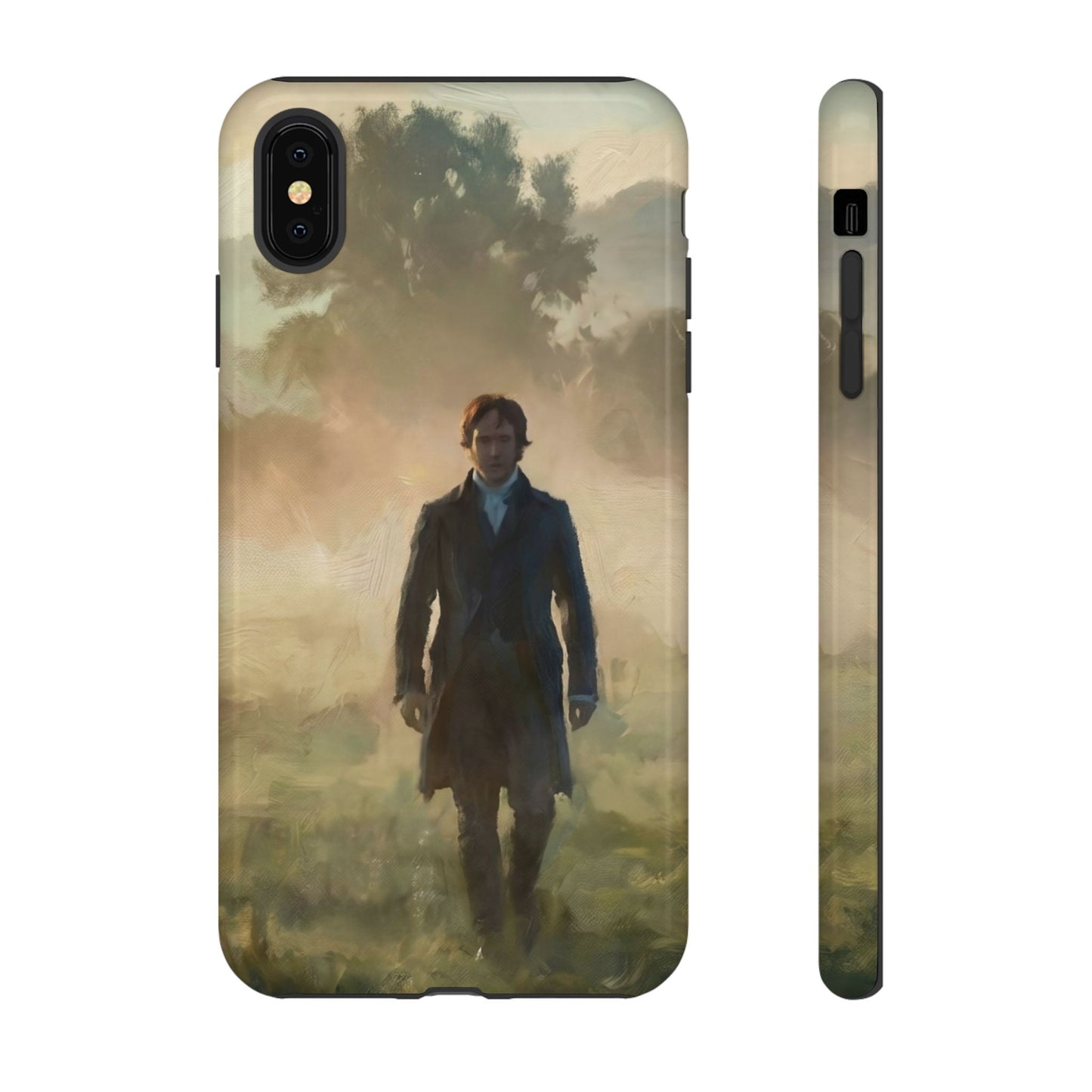 Mr. Darcy in the Morning Mist iPhone Case — Rugged Dual-Layer Protection