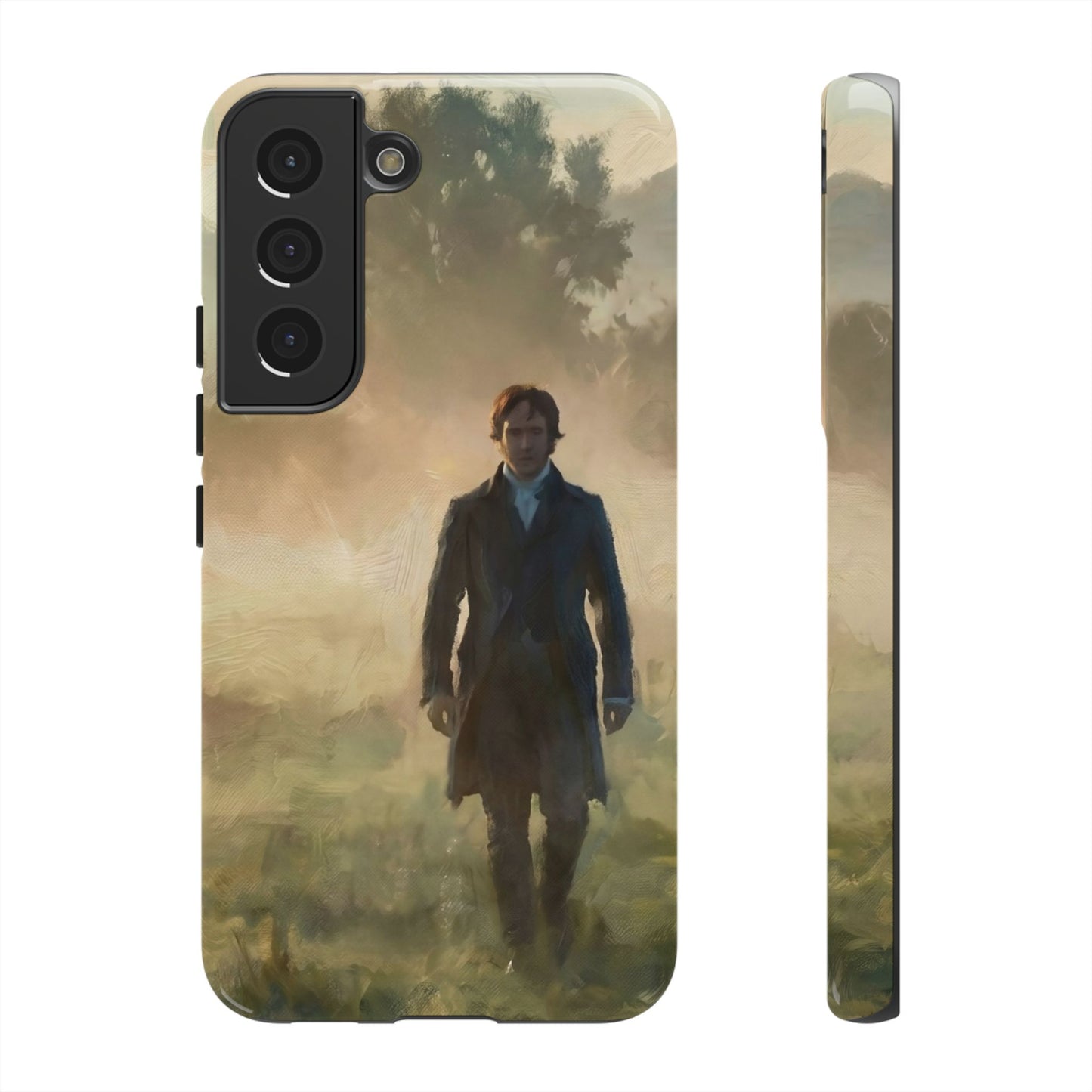 Mr. Darcy in the Morning Mist Phone Case — Samsung Galaxy & Google Pixel (Rugged Dual-Layer)