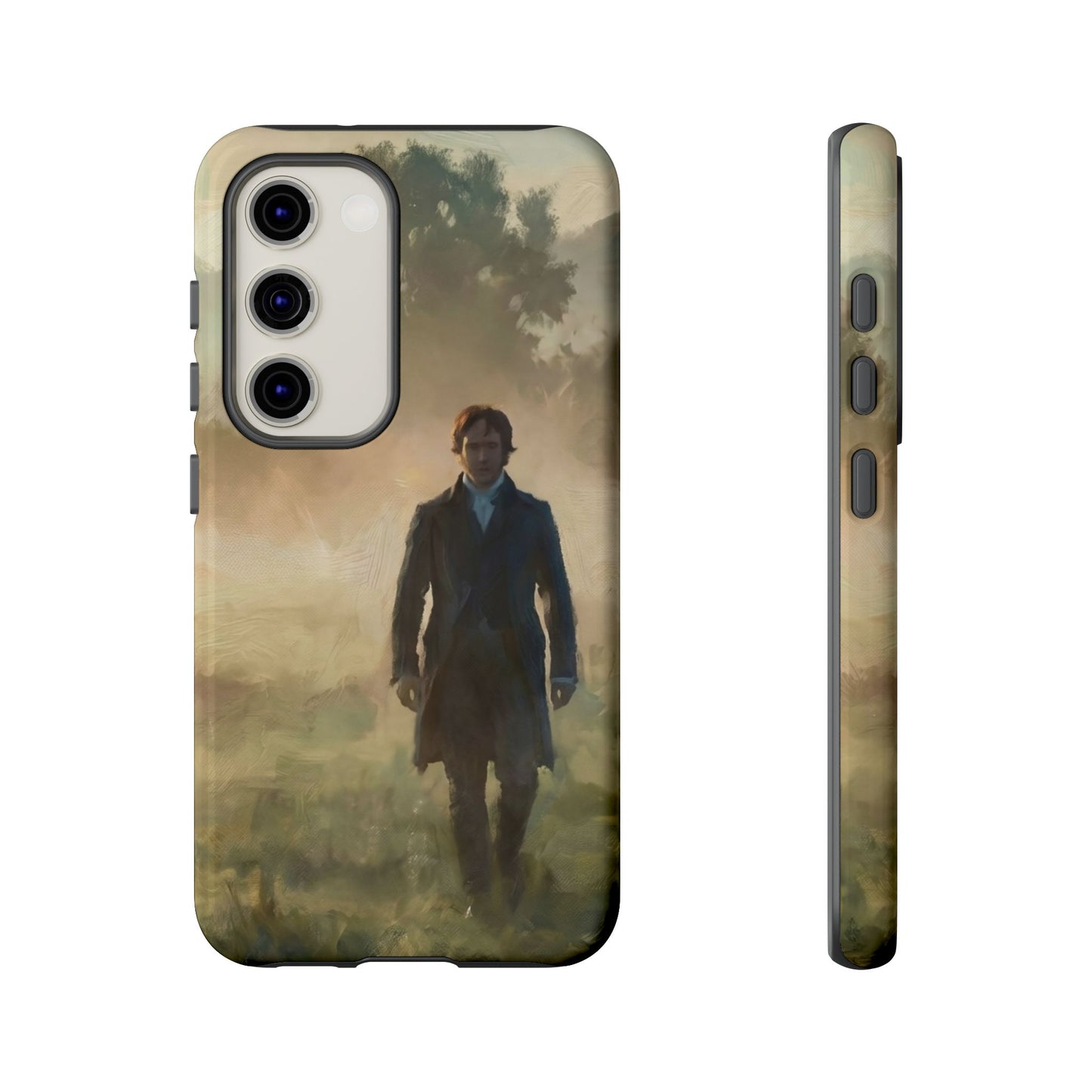 Mr. Darcy in the Morning Mist Phone Case — Samsung Galaxy & Google Pixel (Rugged Dual-Layer)