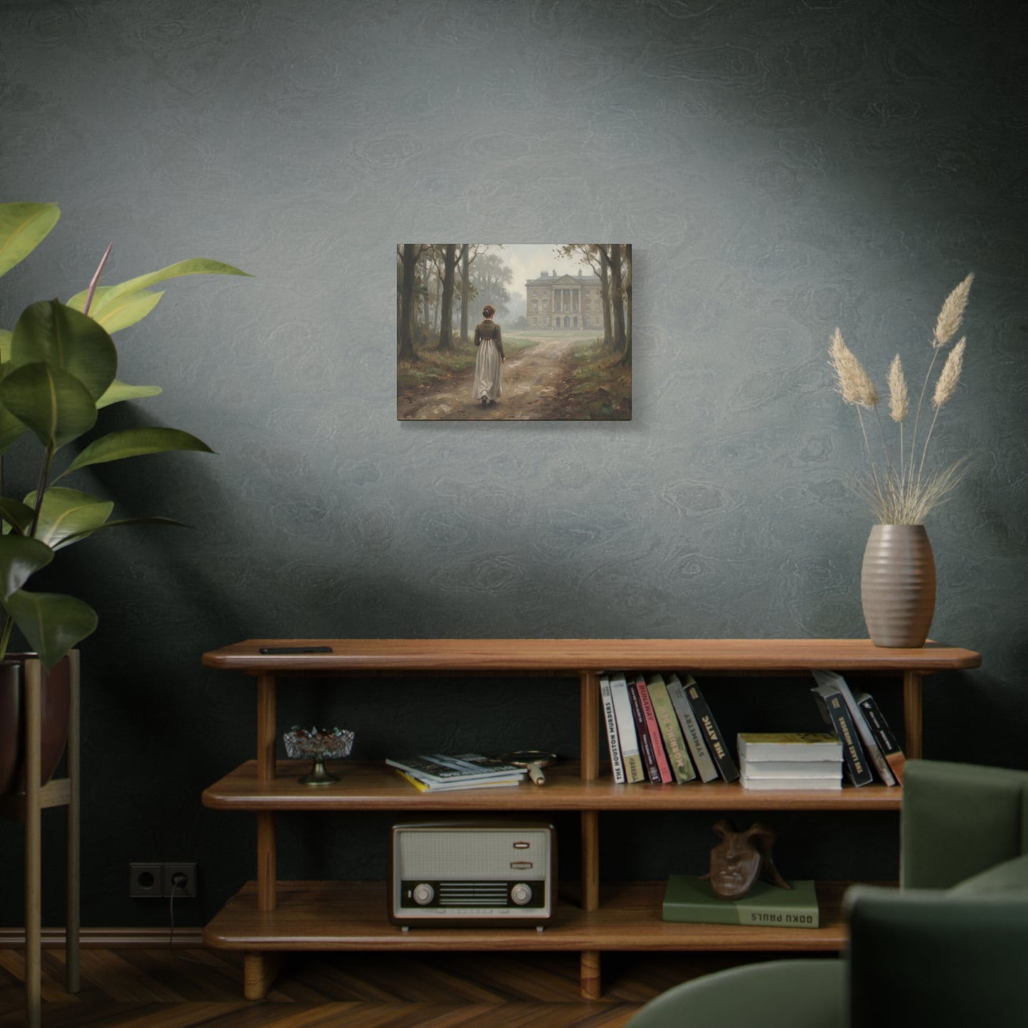 Pemberley Lane Canvas Print — Wistful Lizzy Walk (Matte Canvas Wall Art)