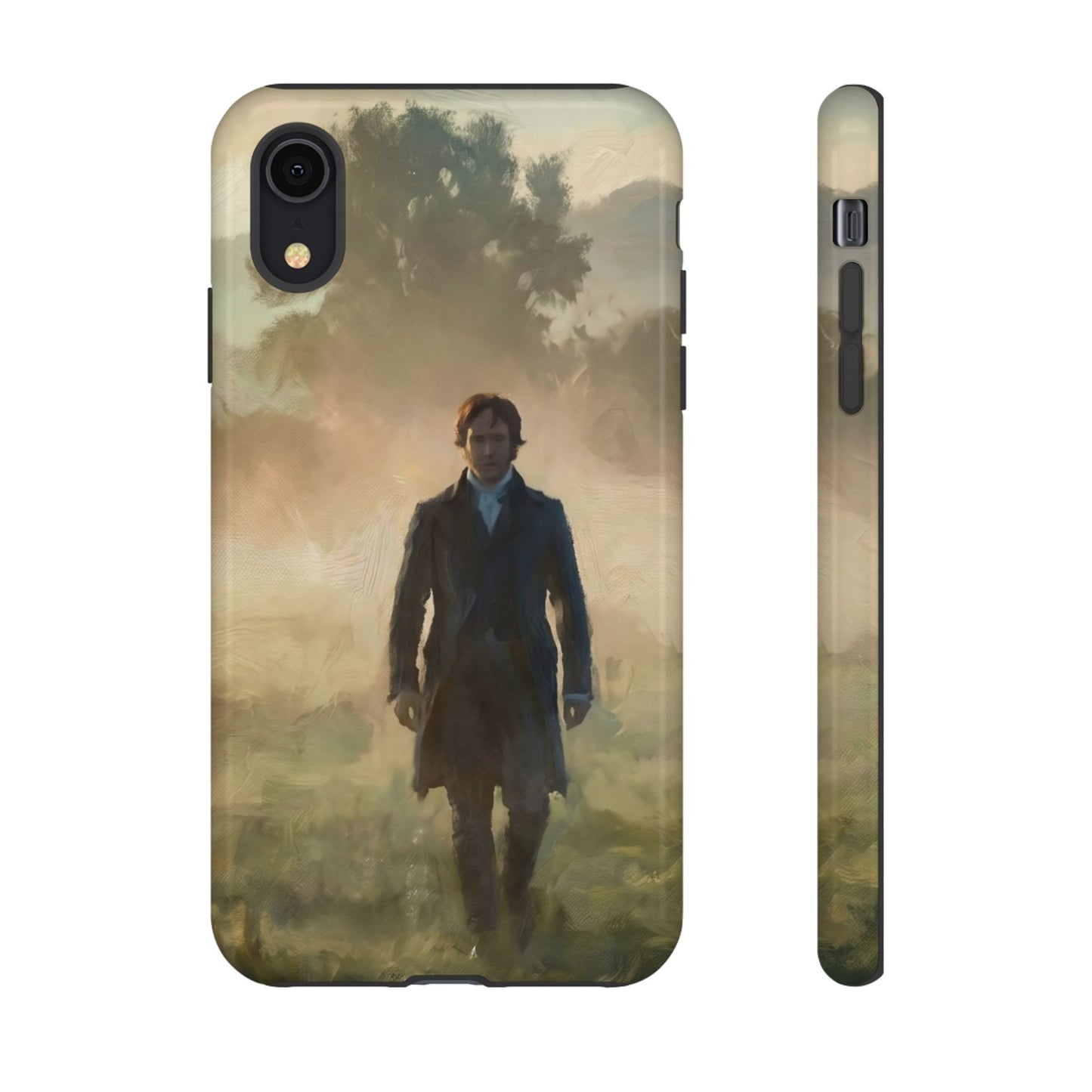 Mr. Darcy in the Morning Mist iPhone Case — Rugged Dual-Layer Protection