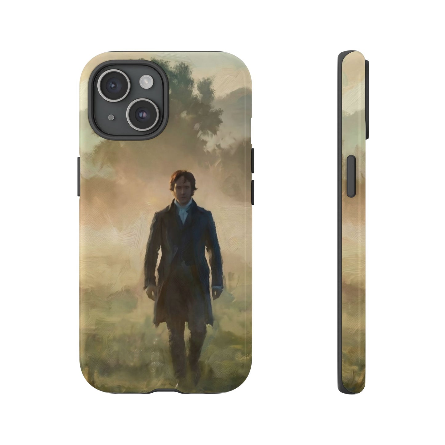 Mr. Darcy in the Morning Mist iPhone Case — Rugged Dual-Layer Protection