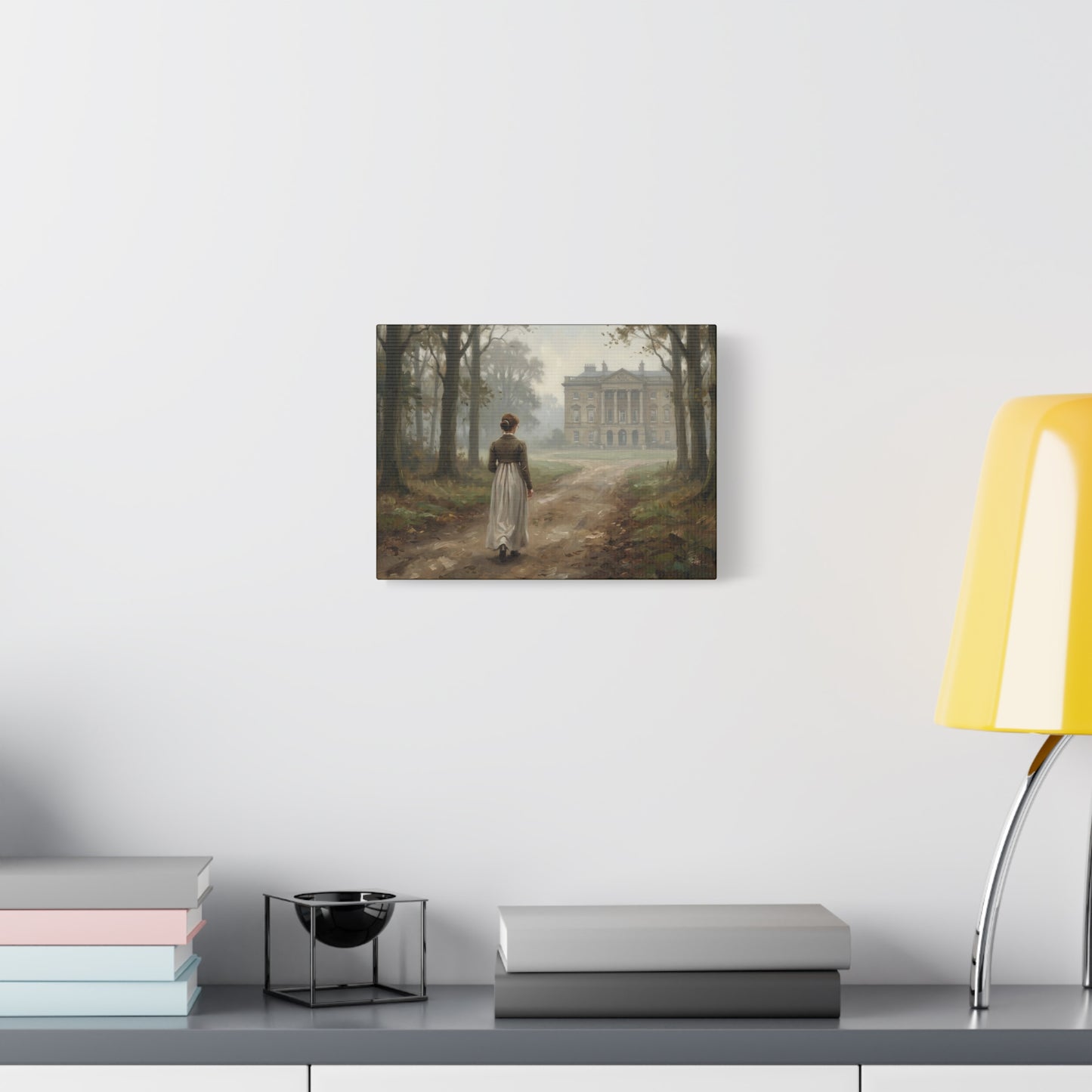 Pemberley Lane Canvas Print — Wistful Lizzy Walk (Matte Canvas Wall Art)