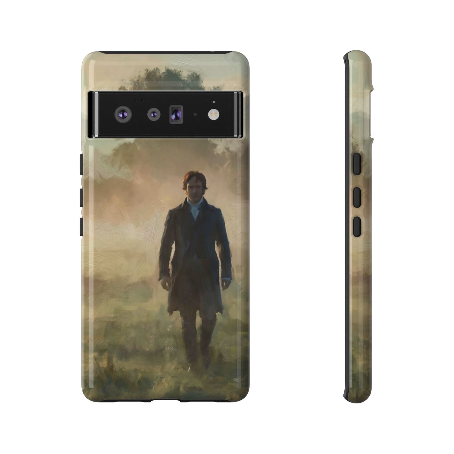 Mr. Darcy in the Morning Mist Phone Case — Samsung Galaxy & Google Pixel (Rugged Dual-Layer)