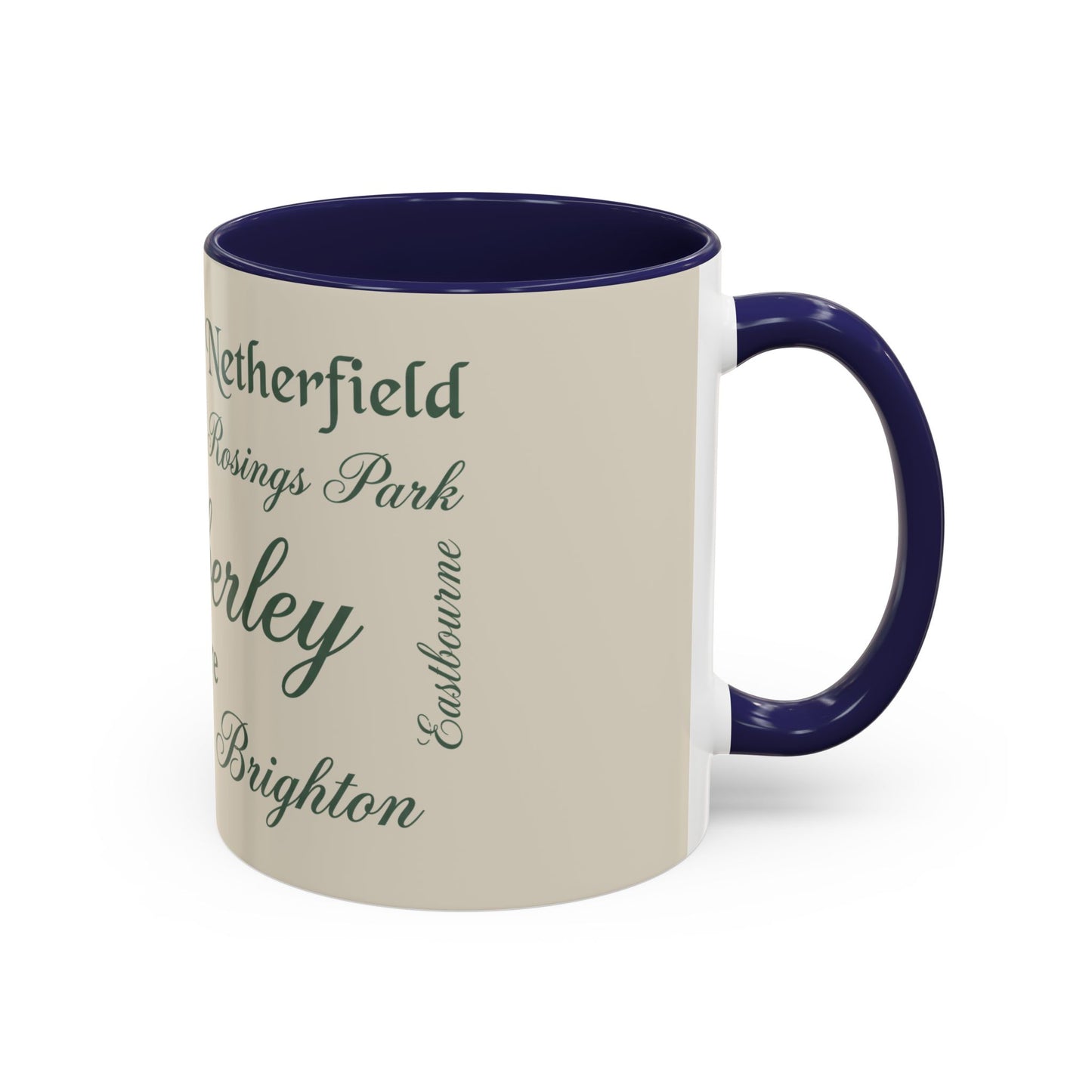 Places of Pride & Prejudice Accent Mug — Pemberley, Longbourn & English Towns