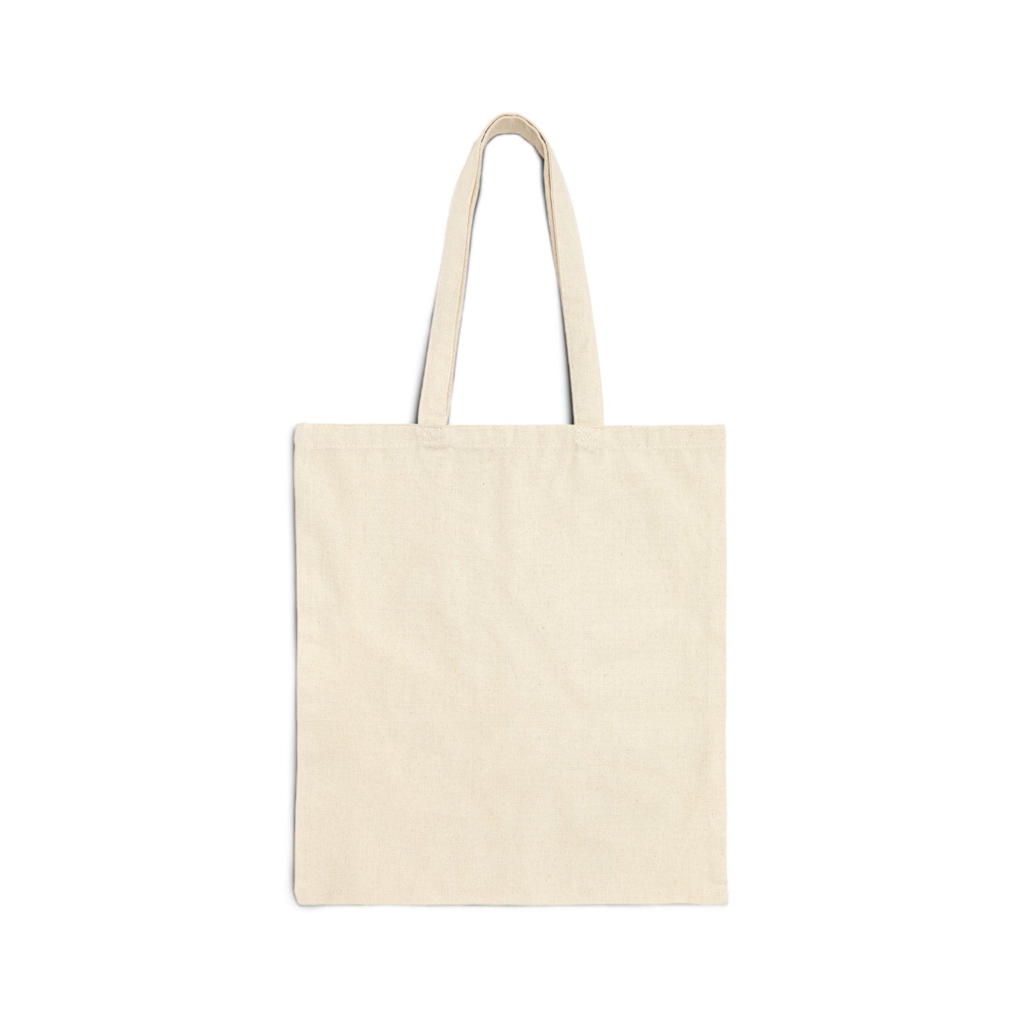 Pemberley Estate Derbyshire England with building black text on beige tote bag - plain back