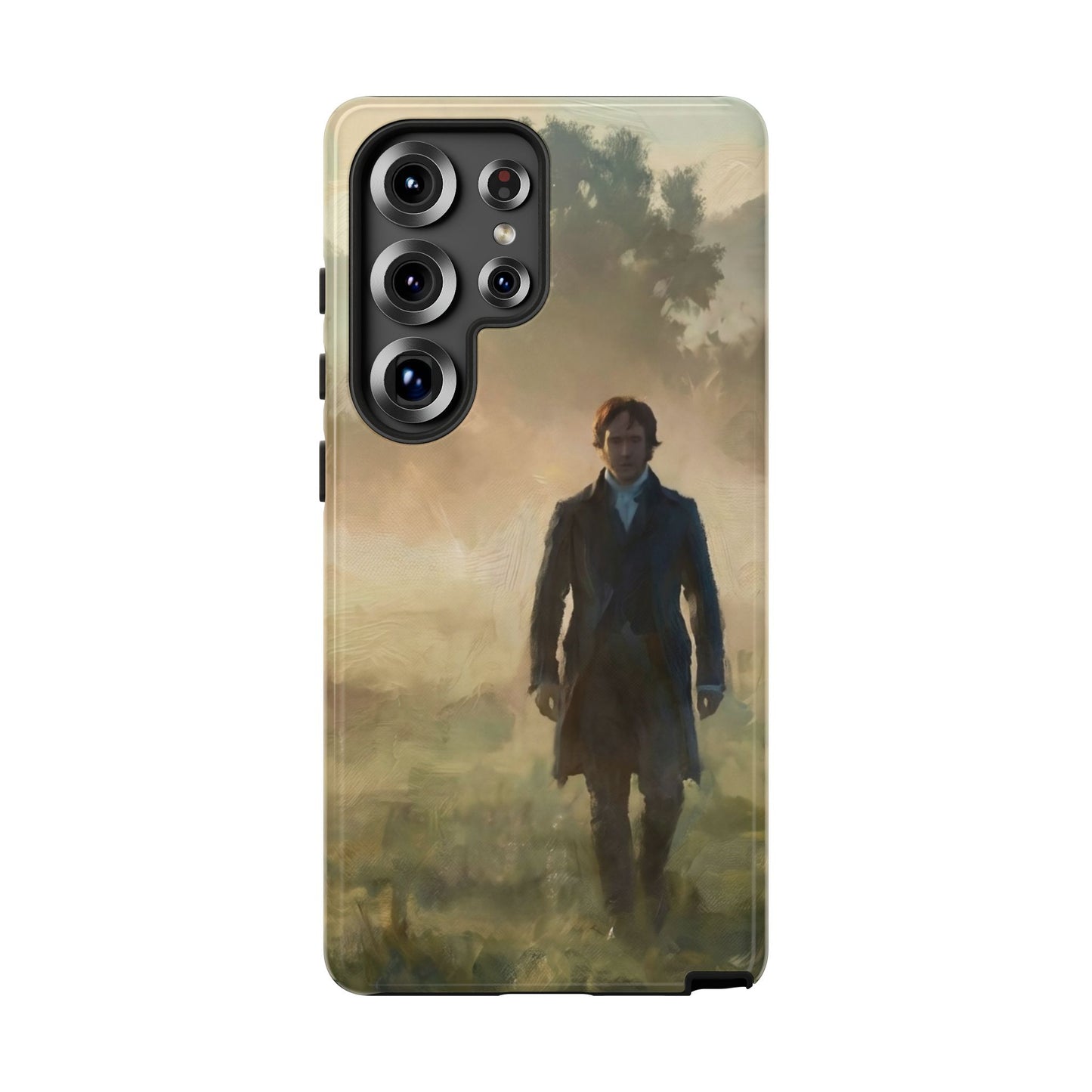 Mr. Darcy in the Morning Mist Phone Case — Samsung Galaxy & Google Pixel (Rugged Dual-Layer)