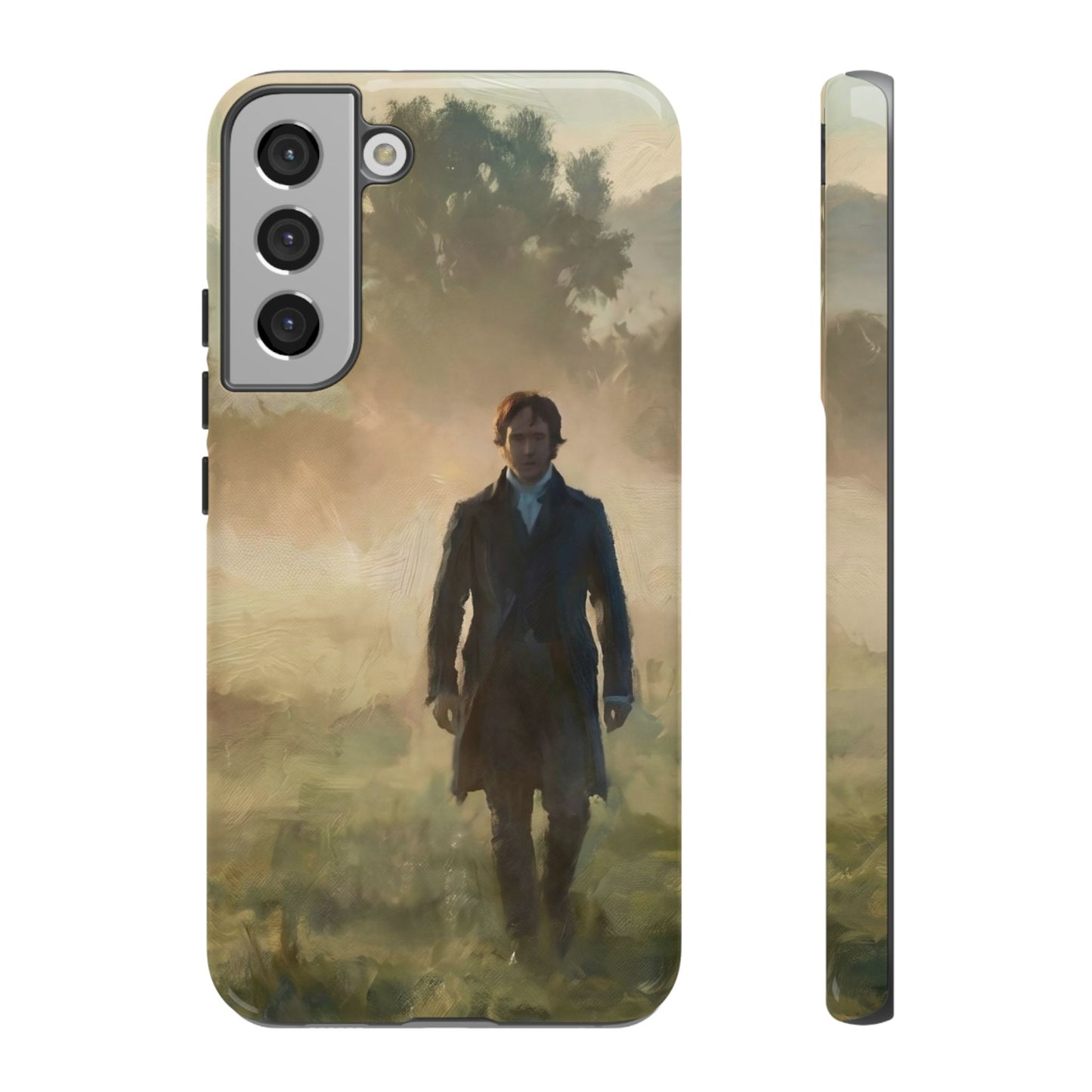 Mr. Darcy in the Morning Mist Phone Case — Samsung Galaxy & Google Pixel (Rugged Dual-Layer)