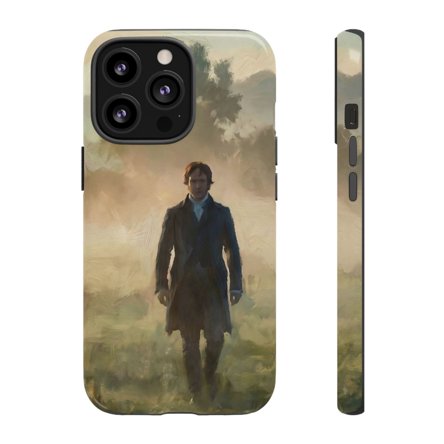 Mr. Darcy in the Morning Mist iPhone Case — Rugged Dual-Layer Protection