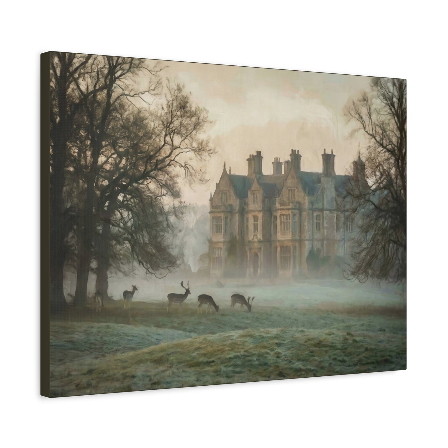 Pemberley Estate in the Mist Canvas Print (Matte) — 12×9, 16×12, 24×18