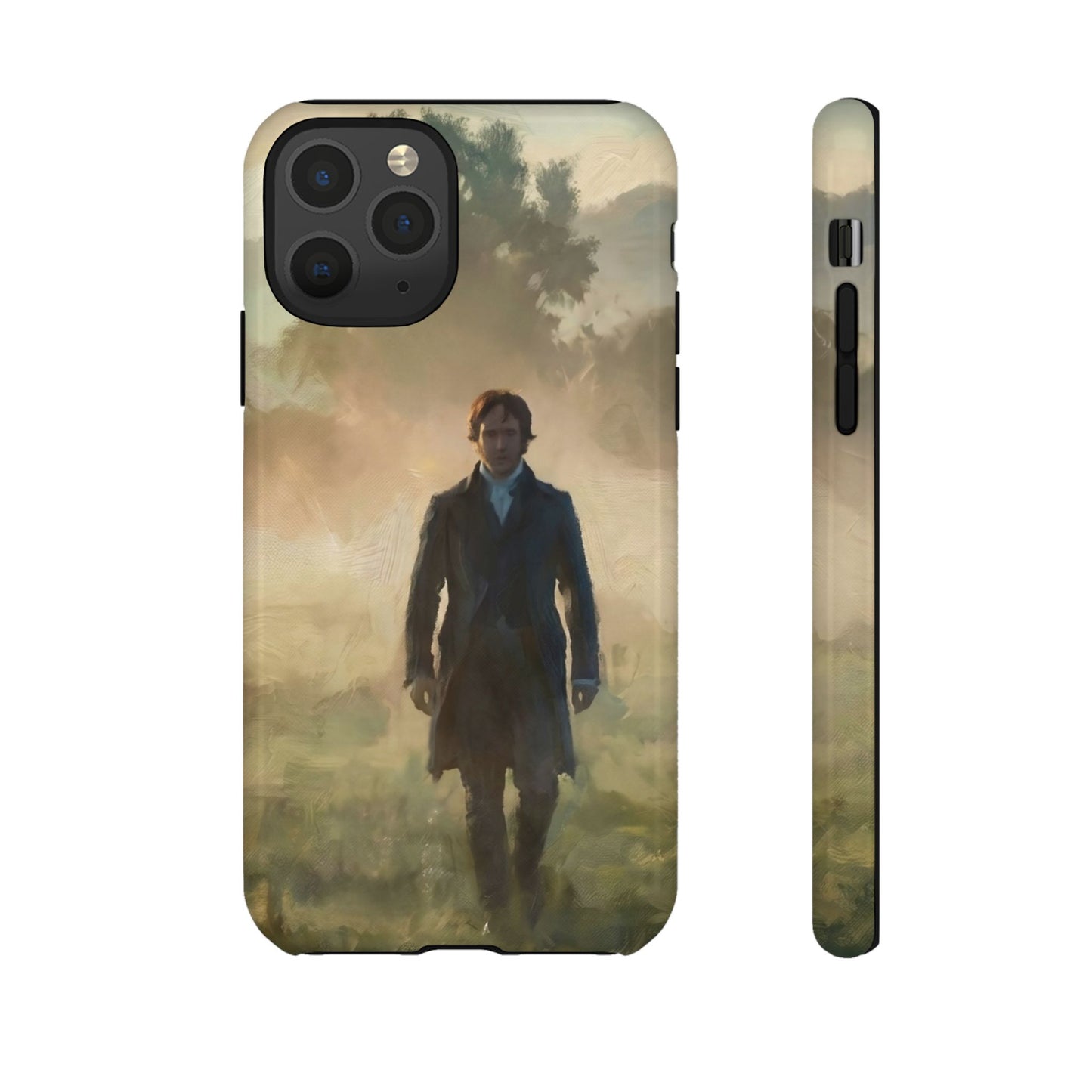 Mr. Darcy in the Morning Mist iPhone Case — Rugged Dual-Layer Protection