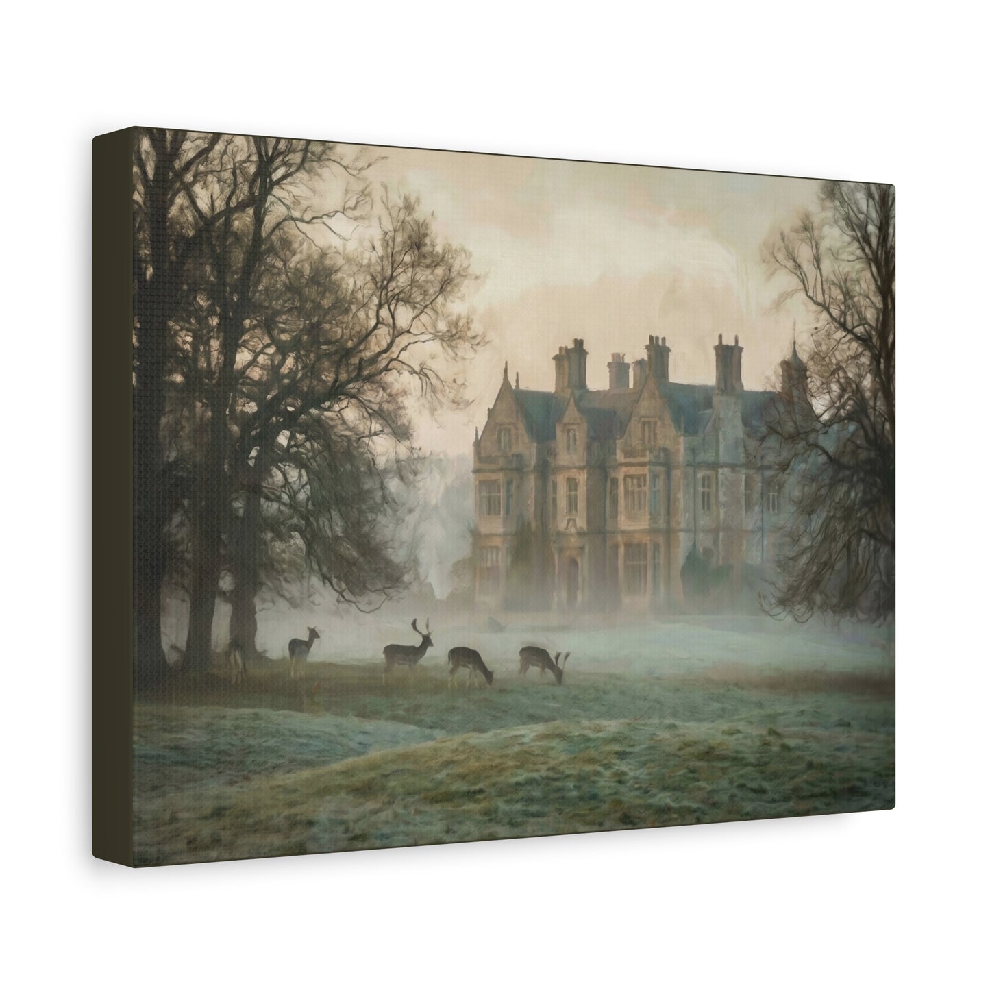 Pemberley Estate in the Mist Canvas Print (Matte) — 12×9, 16×12, 24×18