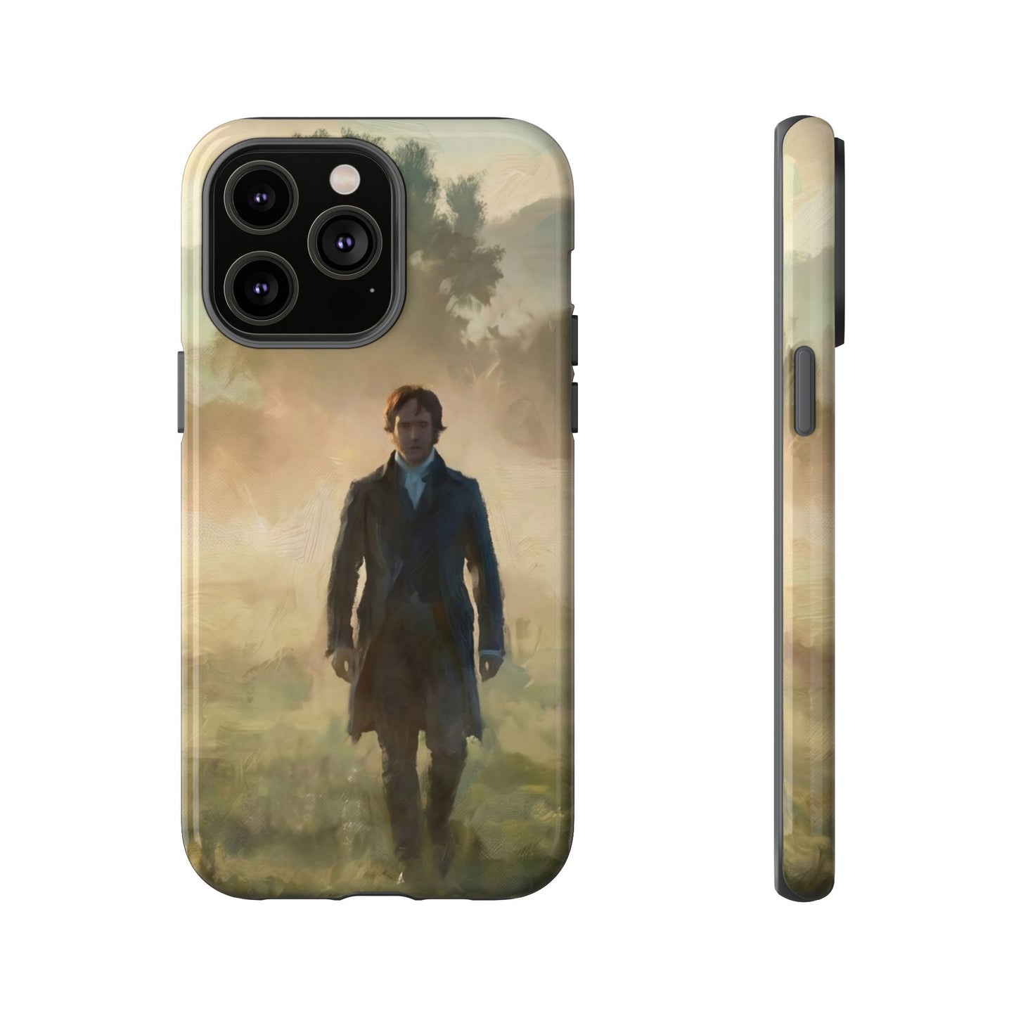 Mr. Darcy in the Morning Mist iPhone Case — Rugged Dual-Layer Protection