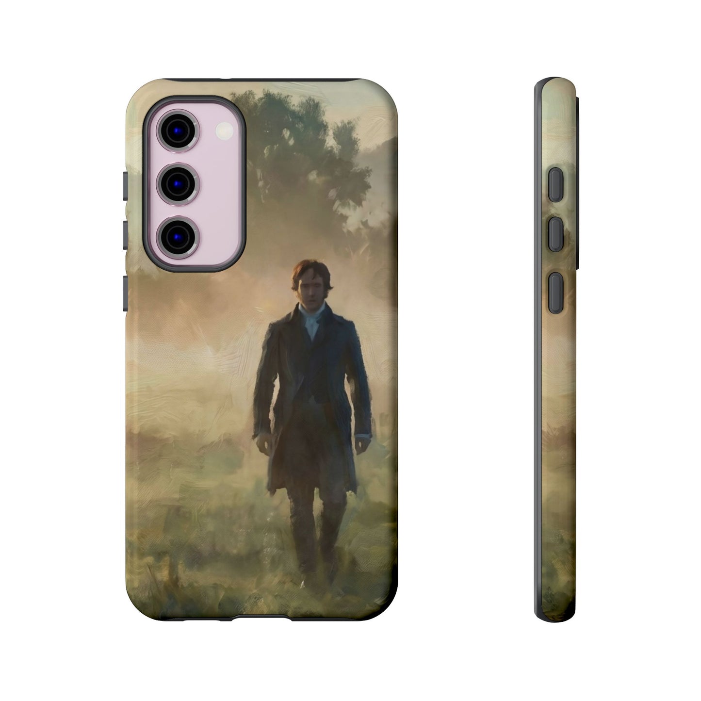 Mr. Darcy in the Morning Mist Phone Case — Samsung Galaxy & Google Pixel (Rugged Dual-Layer)