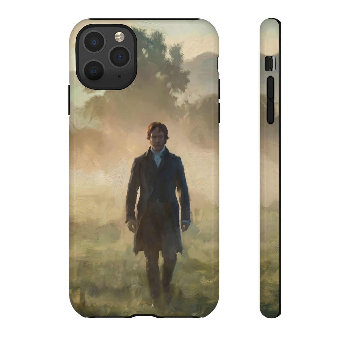 Mr. Darcy in the Morning Mist iPhone Case — Rugged Dual-Layer Protection