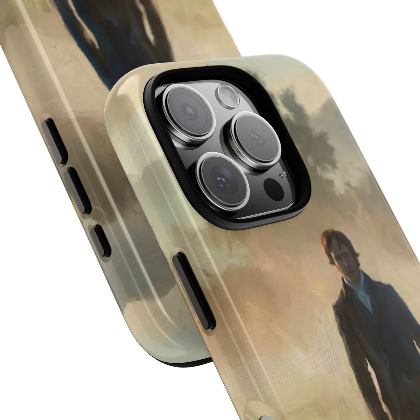 Mr. Darcy in the Morning Mist iPhone Case — Rugged Dual-Layer Protection