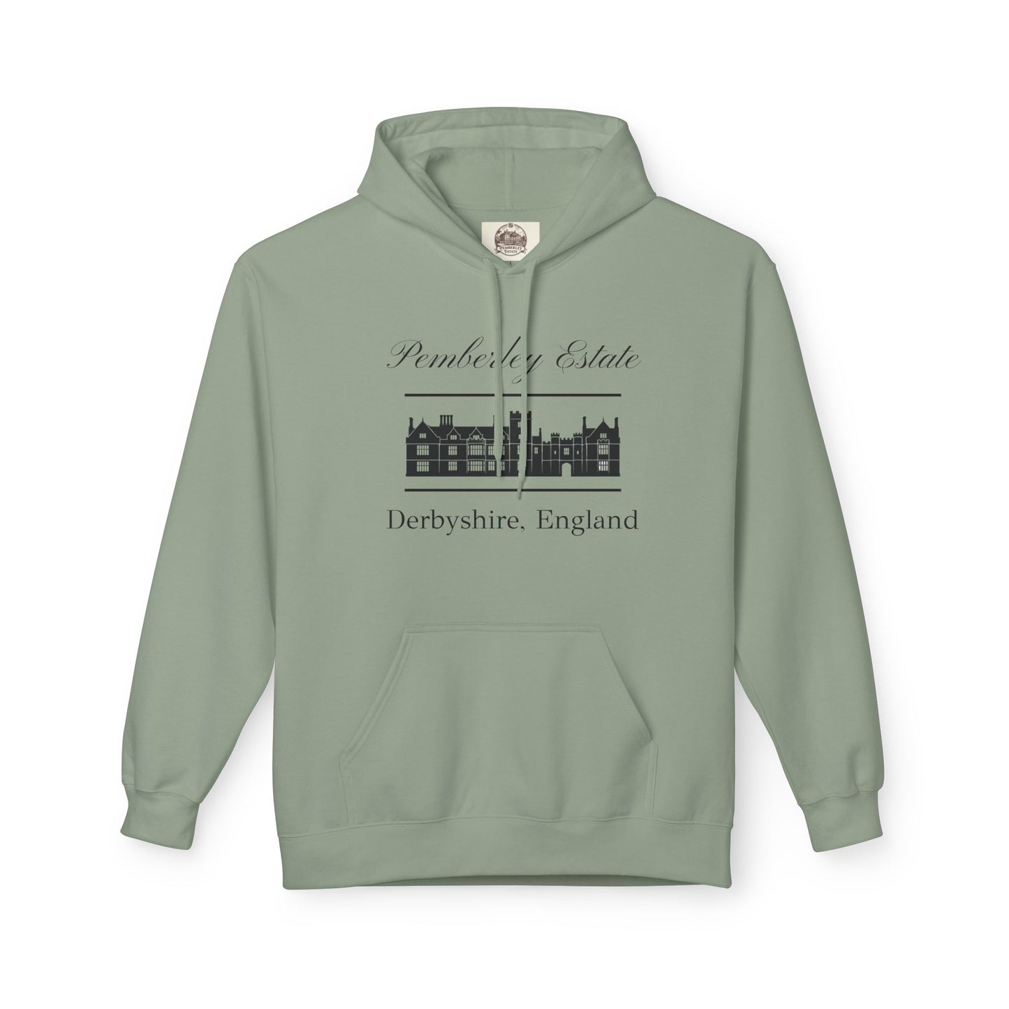 Pemberley Estate Fleece Hoodie — Derbyshire, England | Midweight Pullover