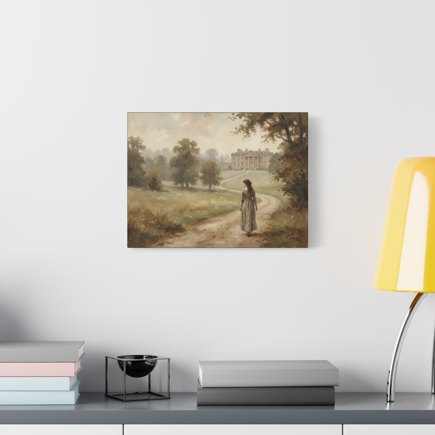 Lizzy at Pemberley Park Matte Canvas Print 12x9, 16x12, 24x18