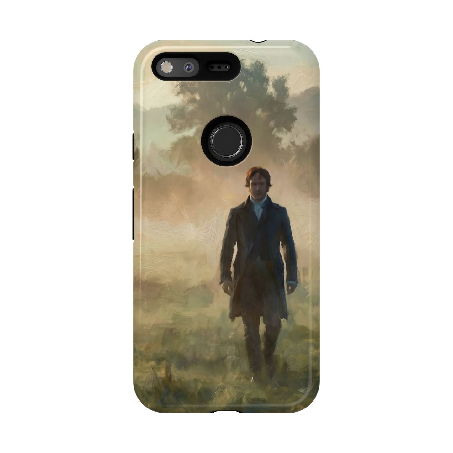 Mr. Darcy in the Morning Mist Phone Case — Samsung Galaxy & Google Pixel (Rugged Dual-Layer)