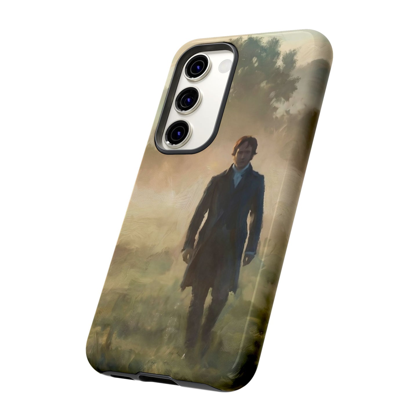 Mr. Darcy in the Morning Mist Phone Case — Samsung Galaxy & Google Pixel (Rugged Dual-Layer)
