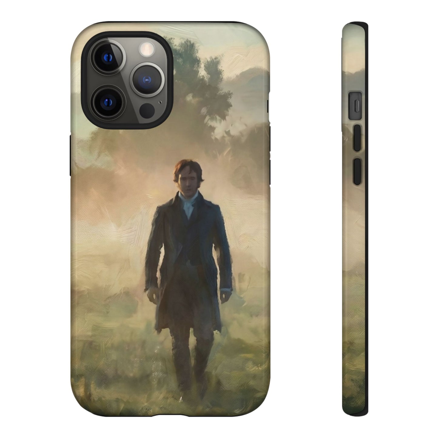 Mr. Darcy in the Morning Mist iPhone Case — Rugged Dual-Layer Protection