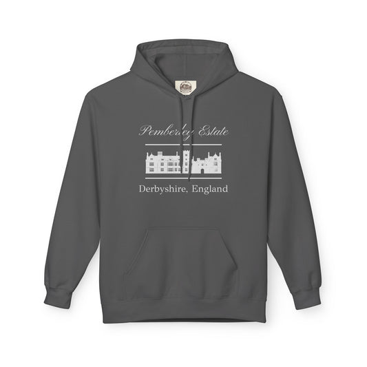 Pemberley Estate Fleece Hoodie — Derbyshire, England | Midweight Pullover