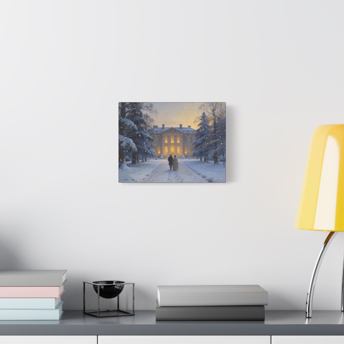Christmas at Pemberley Matte Canvas Print