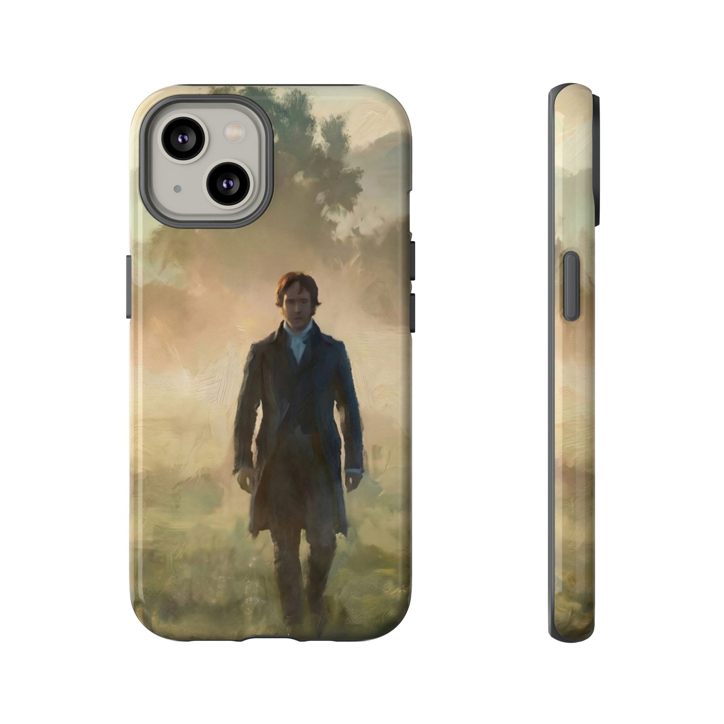 Mr. Darcy in the Morning Mist iPhone Case — Rugged Dual-Layer Protection