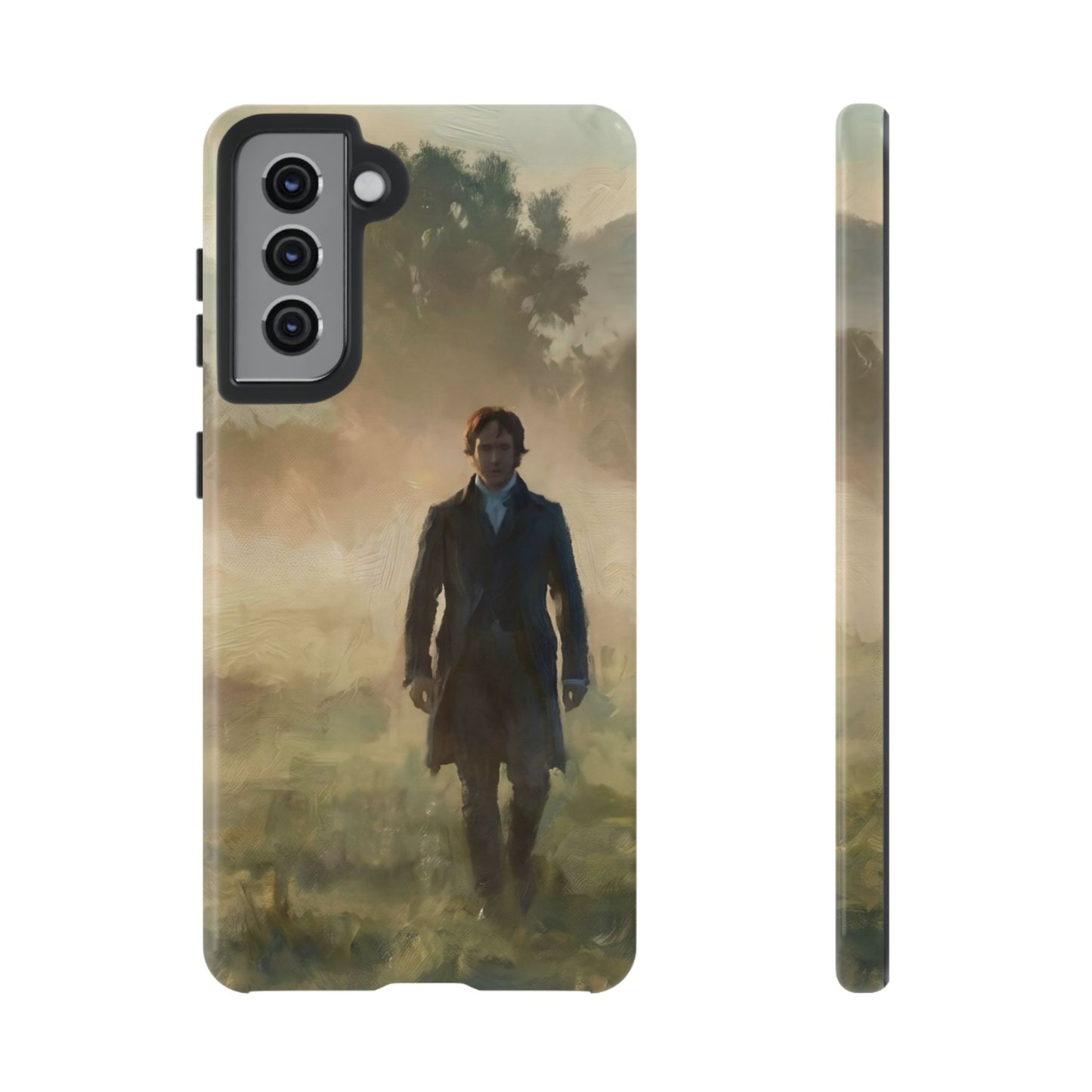 Mr. Darcy in the Morning Mist Phone Case — Samsung Galaxy & Google Pixel (Rugged Dual-Layer)