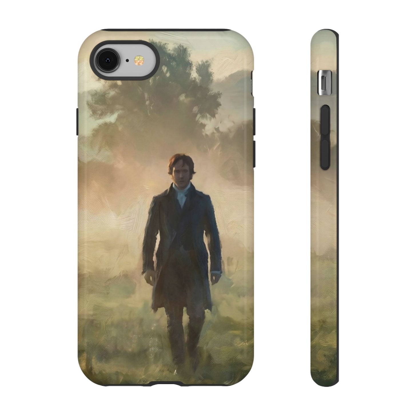 Mr. Darcy in the Morning Mist iPhone Case — Rugged Dual-Layer Protection