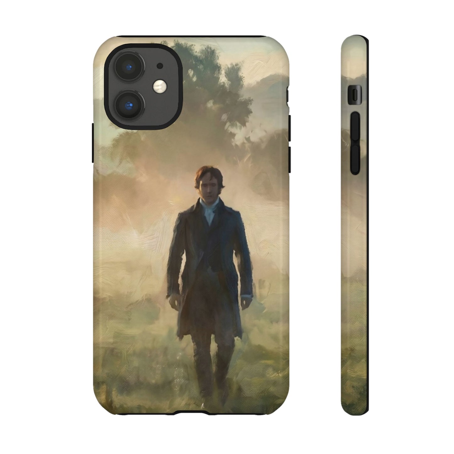 Mr. Darcy in the Morning Mist iPhone Case — Rugged Dual-Layer Protection