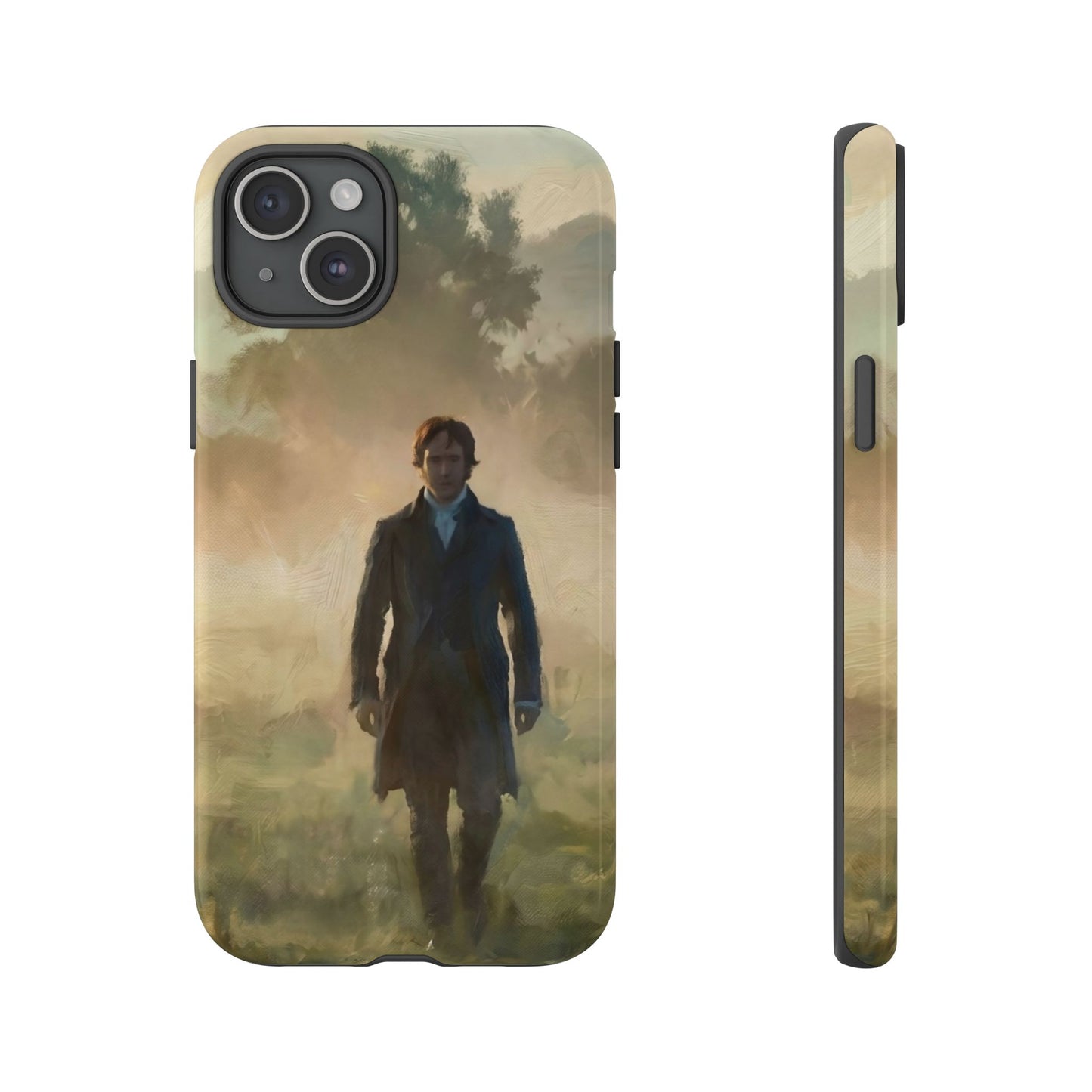 Mr. Darcy in the Morning Mist iPhone Case — Rugged Dual-Layer Protection