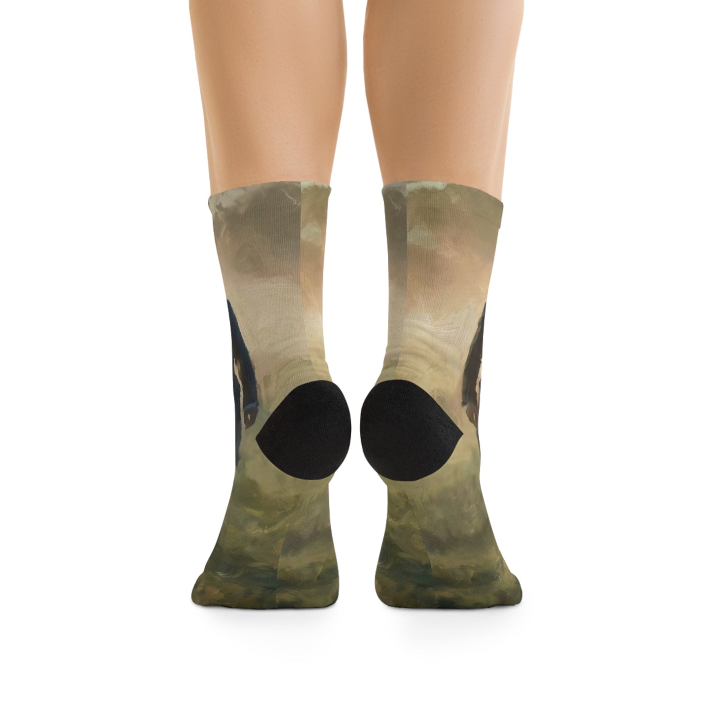 Mr. Darcy in the Mist Socks — 360° All-Over Print (Recycled Poly)