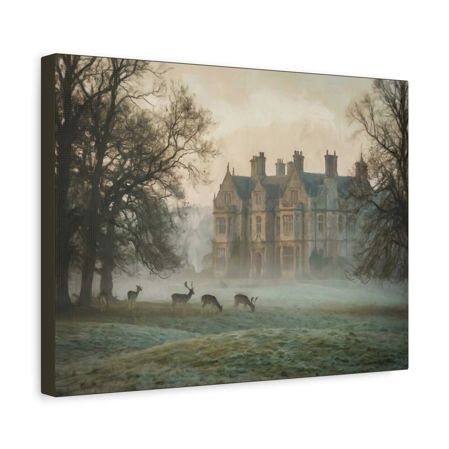 Pemberley Estate in the Mist Canvas Print (Matte) — 12×9, 16×12, 24×18