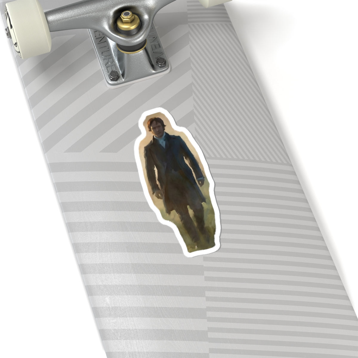 Mr. Darcy Walking Kiss-Cut Sticker — Pride & Prejudice Vinyl Sticker